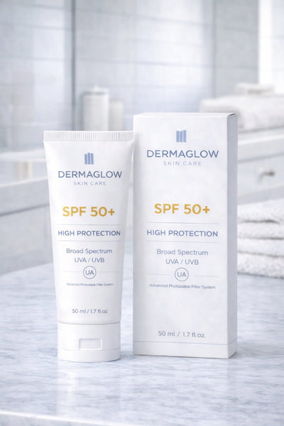 Dermaglow skincare SPF 50+