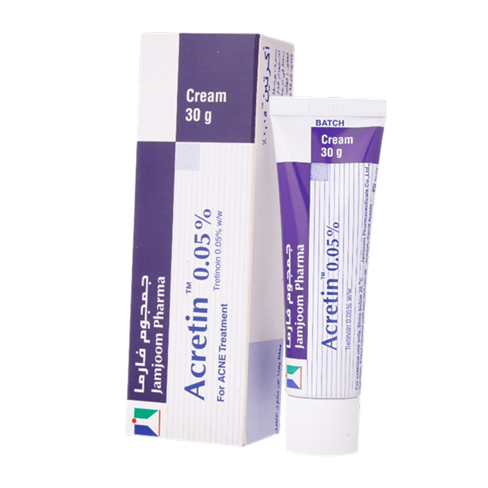 Acretin Tretinoin 0.05 30g medium strength